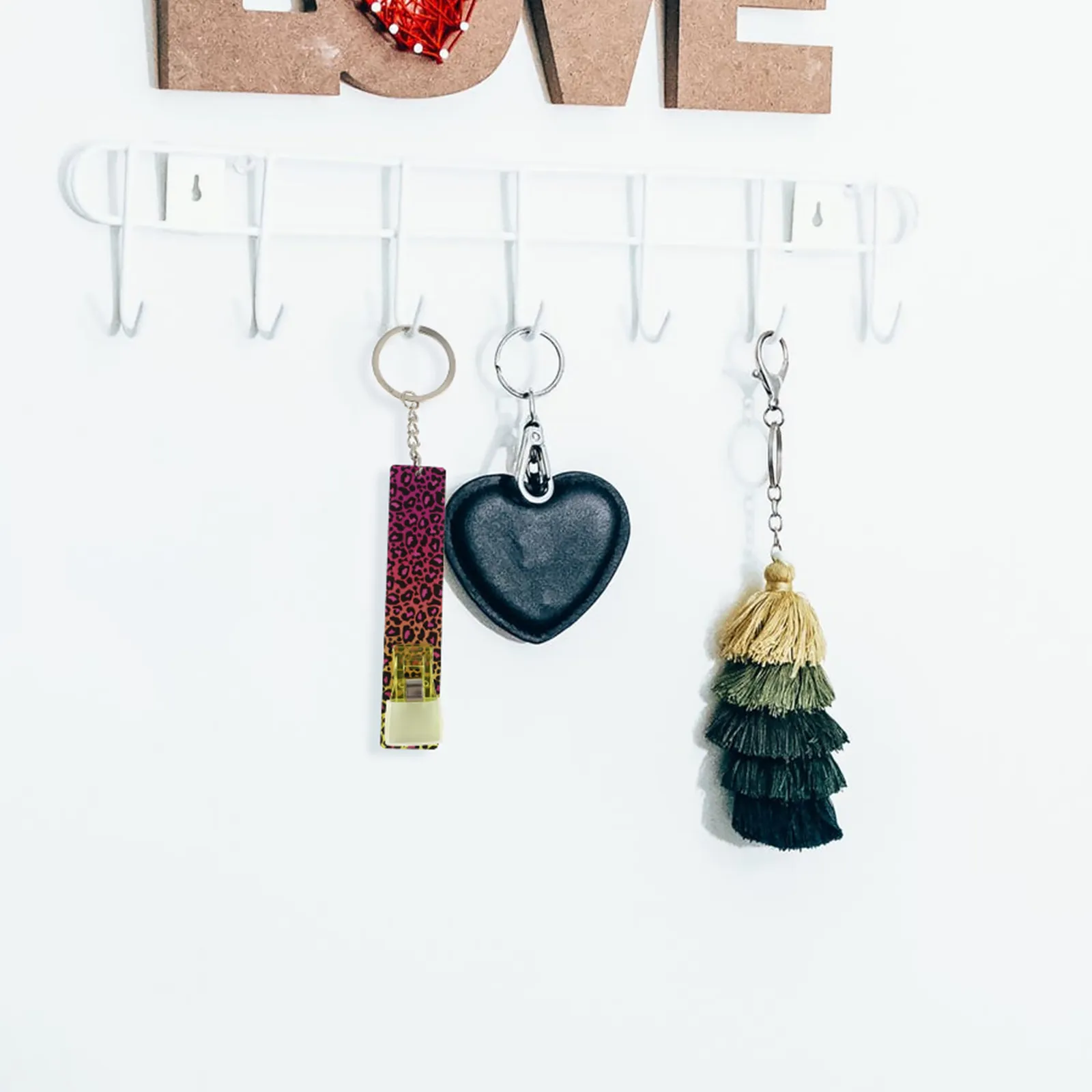 5Pcs Key Rings With…