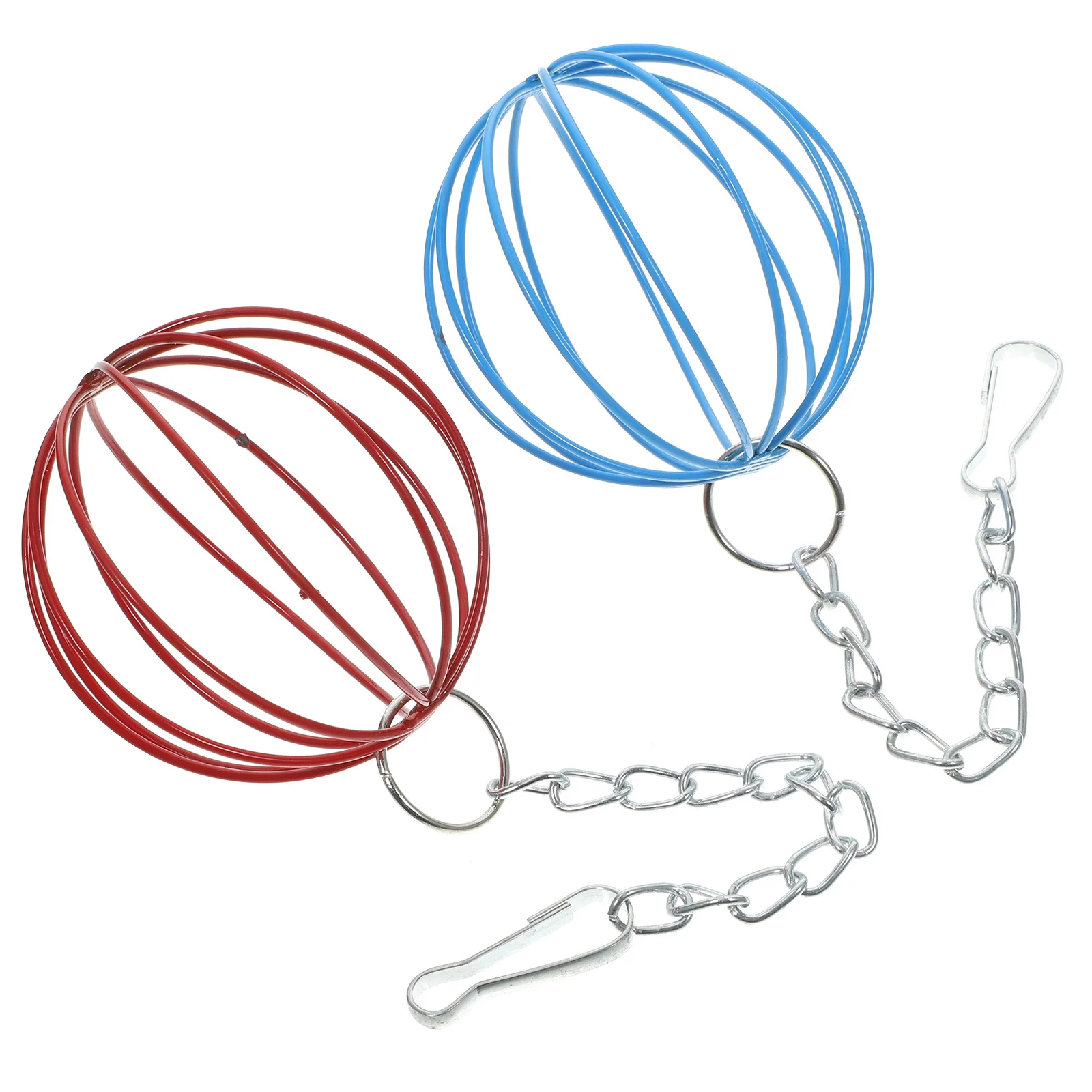 

2Pcs Rabbit Feeder Ball Portable and Lightweight Grass Feed Dispenser for Small Pets Rabbit Feeder Ball Bunny Feeders