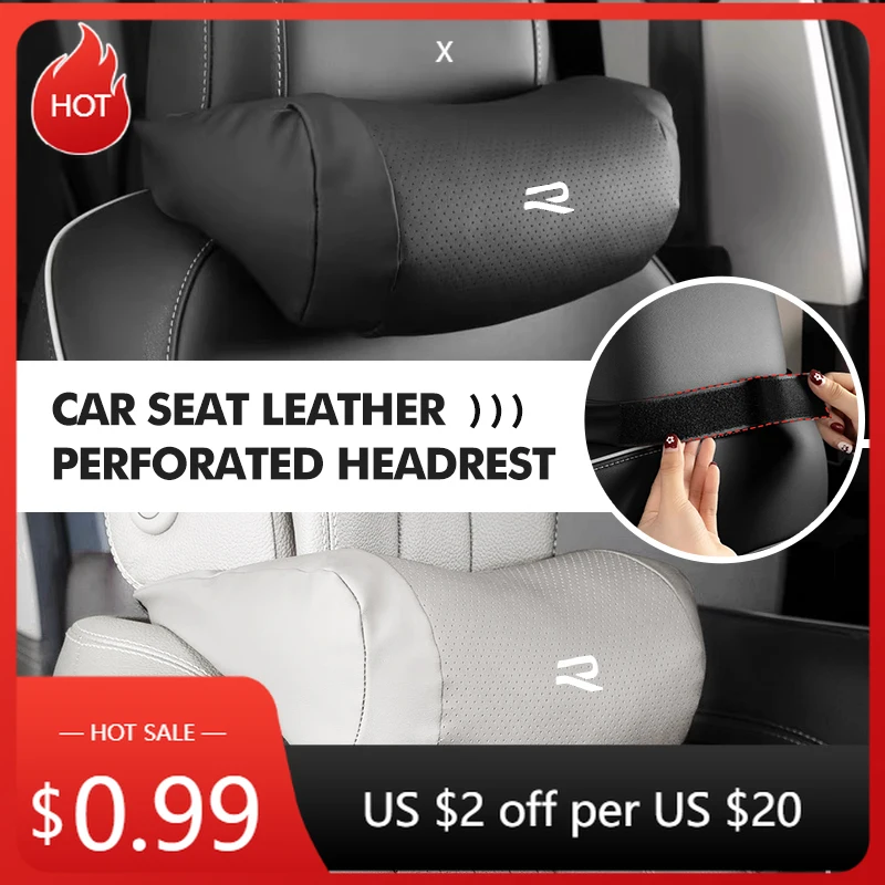 

Новая кожаная подушка-подголовник для сидений Volkswagen 2026 года, обеспечивающая комфорт и поддержку шеи, для Volkswagen VW Golf 4 5 6 7 GTI Tiguan Passat