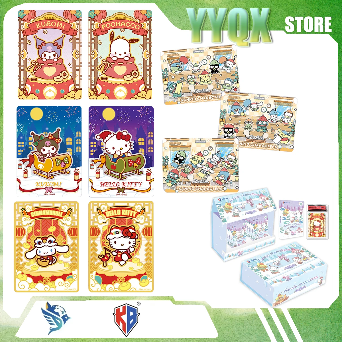 KABAO 2026 NEW  ‌Sanrio Hello Kitty My Melody‌ Kuromi‌ Cinnamoroll‌ Pochacco Cute Cartoon Periphery Collection Gift Surprise Toy