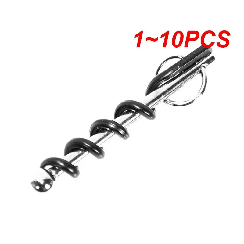 1~10PCS Portable Wine Bottle Opener Mini Stainless Steel Cork Screw Bottle Corkscrew Double Hinged Outdoor Keychain Wine Opener