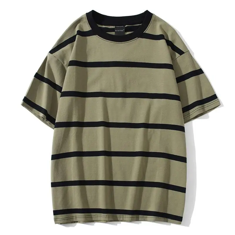 

Mew Men T Shirt Color Block Print 3 Color Optional Tee Shirts Simple High Street Basic All Match Cargo Tops Mens Streetwear