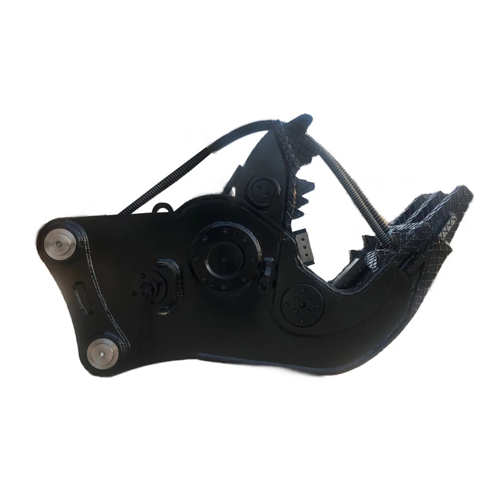 Concrete Hydraulic Pulverizer Steel Shear Utilizes the Excavators Hydraulic Forces to Crush Concrete and Cut Rebar