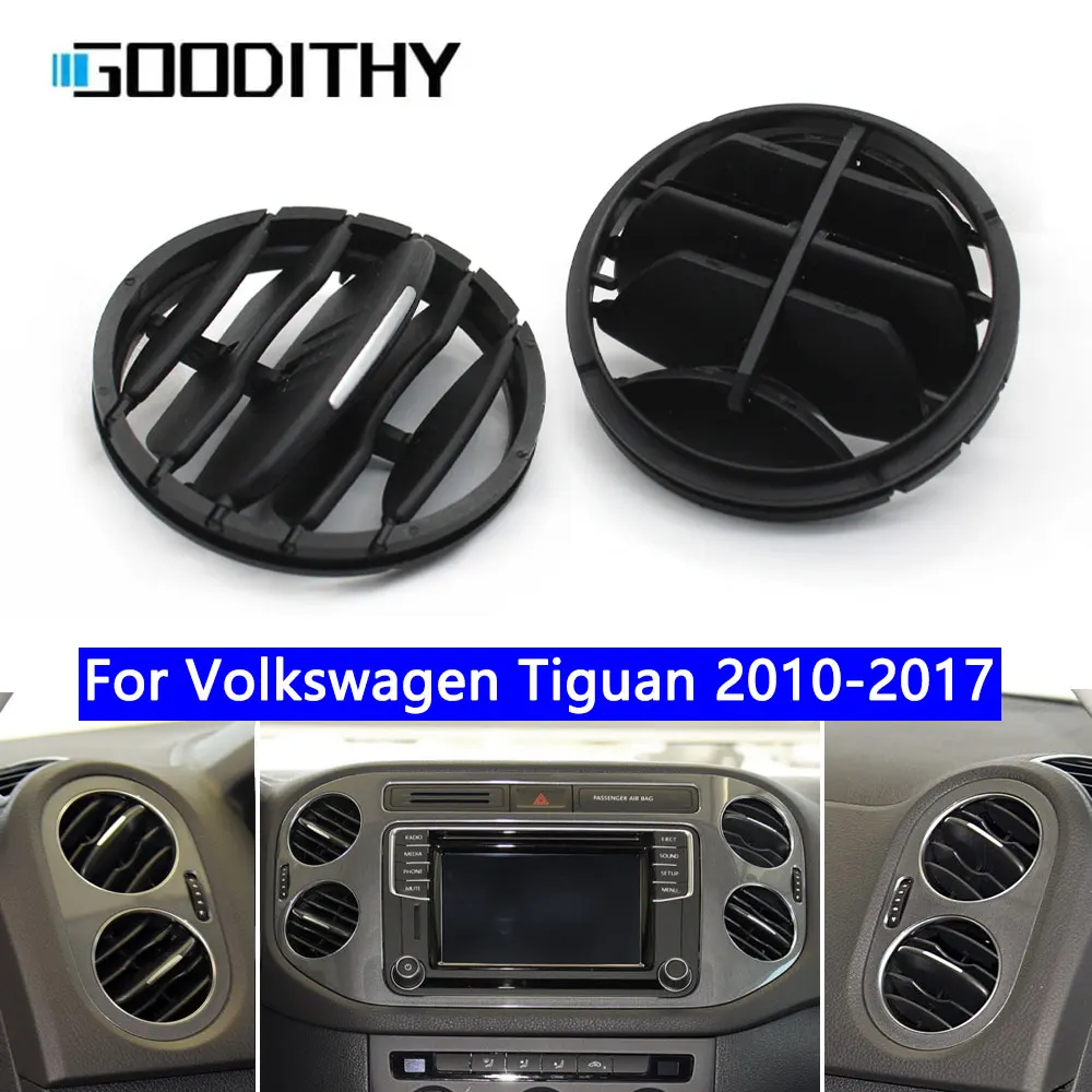 

Car Interior Dashboard Front Rear Air Conditioning Vent Outlet Cover AC Air Vent Grille Panel For VW Volkswagen Tiguan 2010-2017