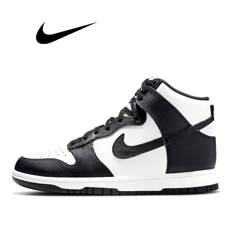 Nike-Baskets Sb Dunk pour Homme et Femme, Chaussures de Skateboard Montantes, Baskets Noires et Blanches, Chaussures Décontractées d'Extérieur, Krasnoise