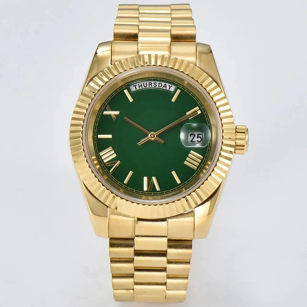 39mm automatic mechanical watch men's business high-end luxury waterproof watch luminous calendar display watch