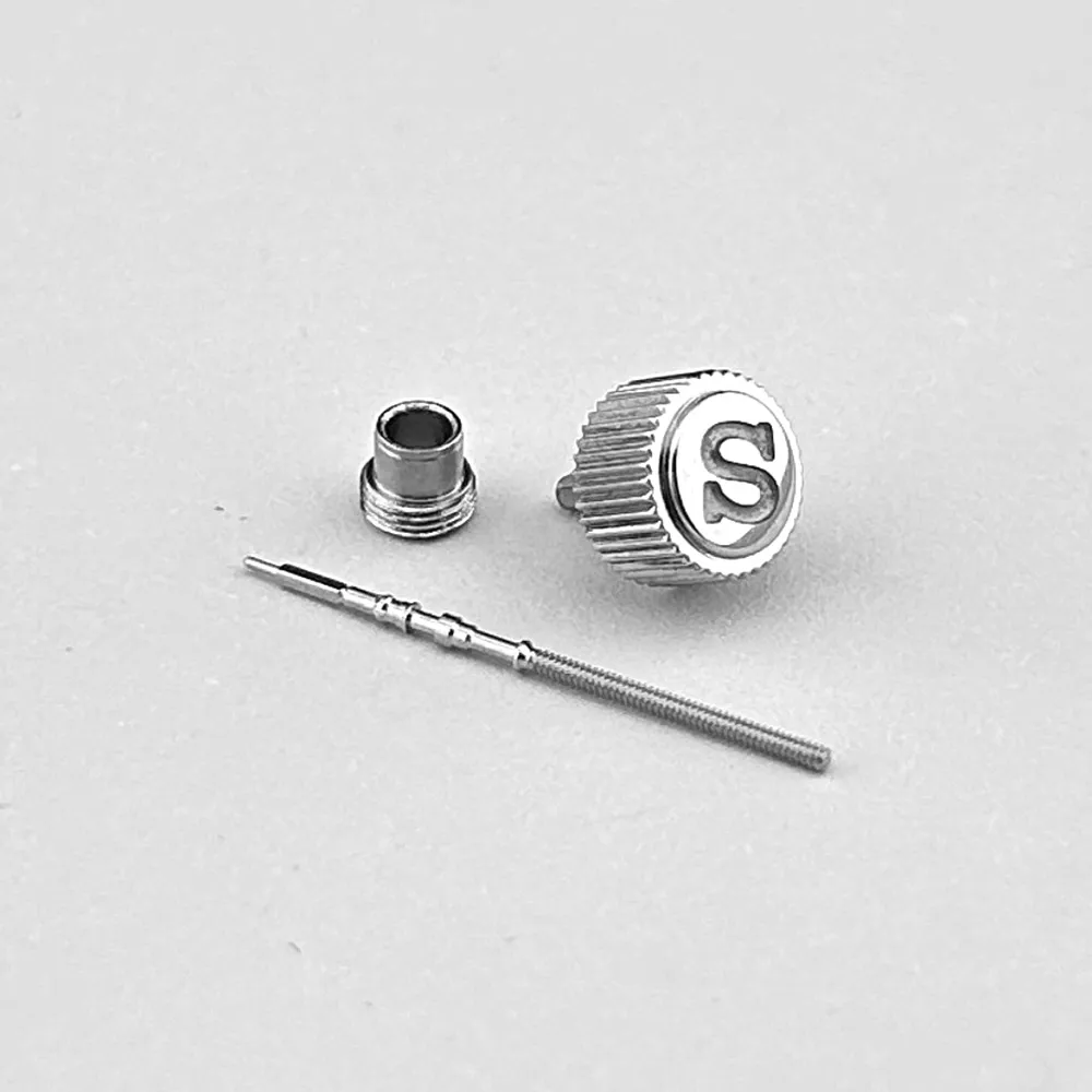 Einschraubbares GMT-Tauchergehäuse, silberne Krone, Ersatz-Uhrenkrone, keine „S“-Gravur und mit eingraviertem „S“, passend für NH34 NH35 NH36 Uhrwerke. – Detail 17