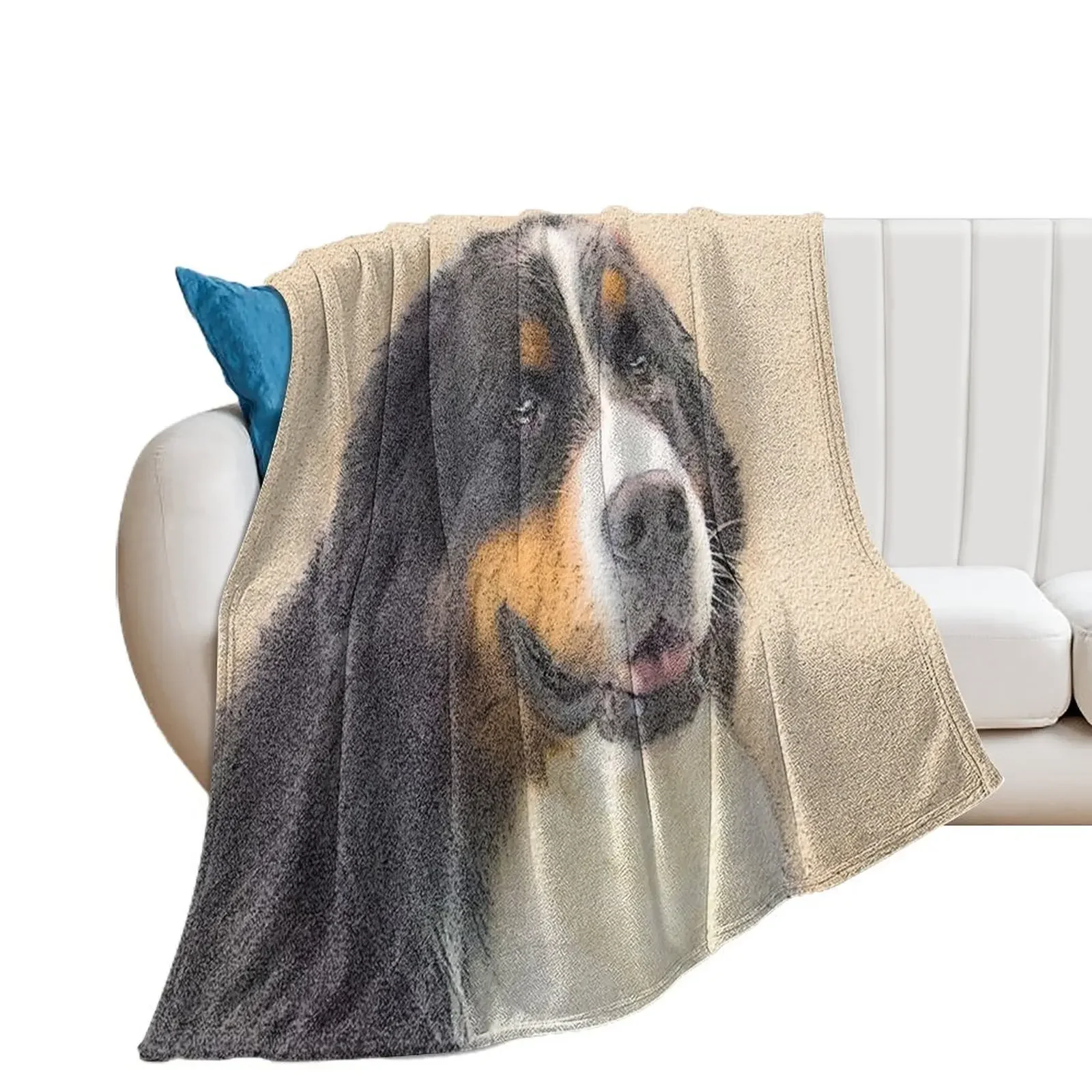 

Bernese Mountain Dog Throw Blanket Moving Quilt Blankets