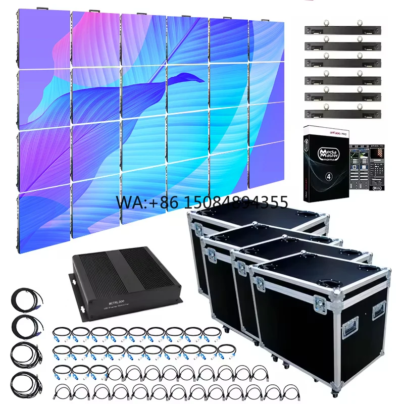 

Modular LED Screen Indoor Outdoor Concert Stage Background 500x500mm Arc LED Video Wall for Concert Rental LED Display