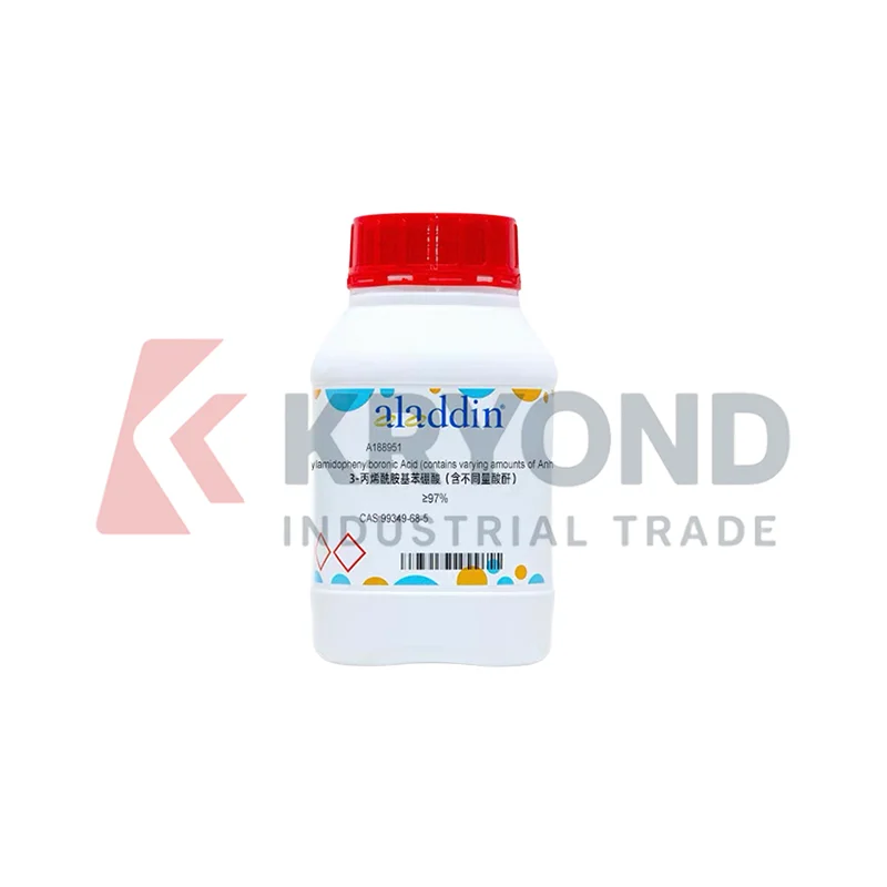 Aladdin A188951 3 Acrylamidophenylboronic Acid CAS 99349-68-5 97 Percent Lab Reagent Organic Synthesis Research 250mg 5g 25g