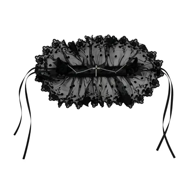 

Lace Hairbands for Photo Studio Halloween Eye-Catching Props for Easter Angel Party Daily Wear Headpiece