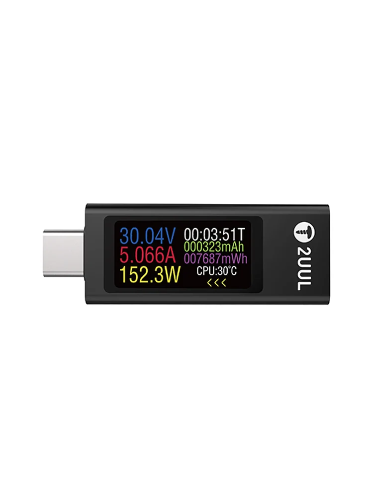2UUL PW21 Mini Tester Ładowania z Dwukierunkową Detekcją Prądu do Pomiaru Ładowania Telefonów Komórkowych, iPadów, Laptopów — zdjęcie 2