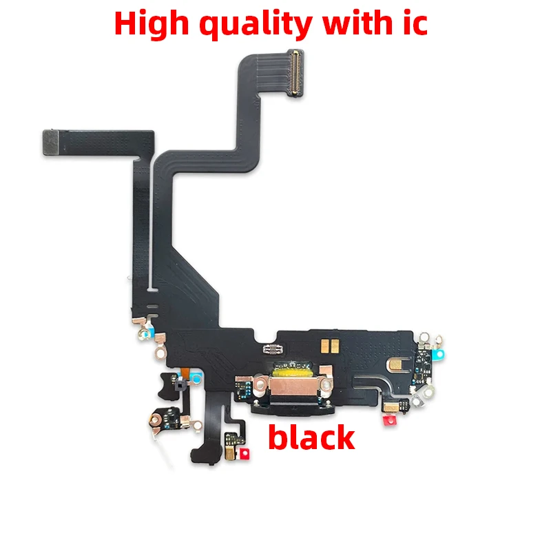 New 1:1 with IC For iphone 14 pro 14pro Charging Port Flex Microphone Mini USB Charger Dock Connector Repair Replacement
