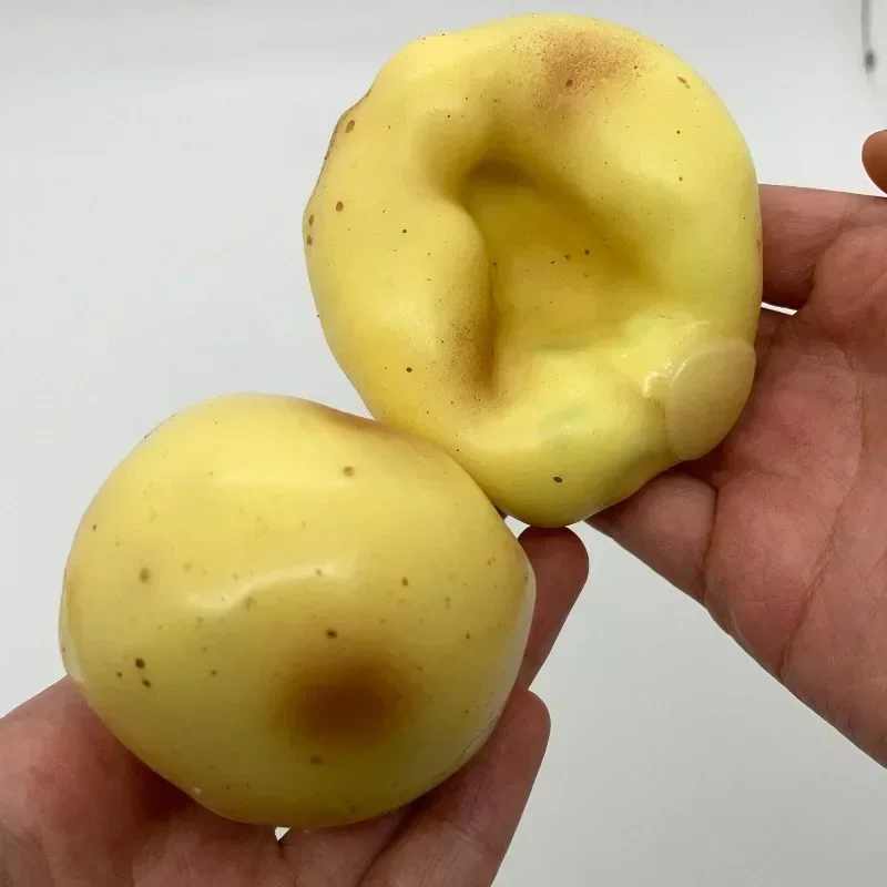 ASMR Knuspriger Kartoffel-Stressball, Handgefertigtes Rundes Perlen-Gefülltes Quetsch-Fidget-Spielzeug, Sensorisches Entspannungsspielzeug für Erwachsene – Detail 6