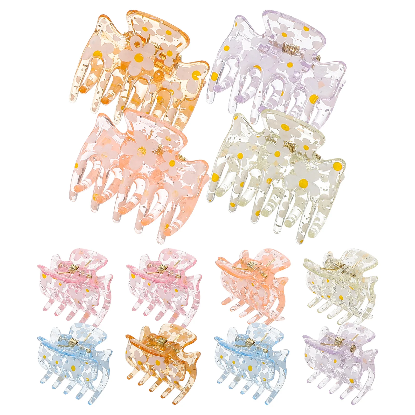 

12 Pcs Hair Clip Set Durable Plastic Long Lasting Easy Use Decorate Hair New Look Gift Kids Parties Wedding Birthday Hairpins