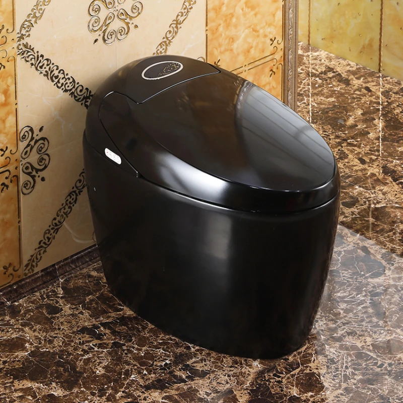 Color smart black integrated automatic flip flush drying ceramic instant heat personalized toilet