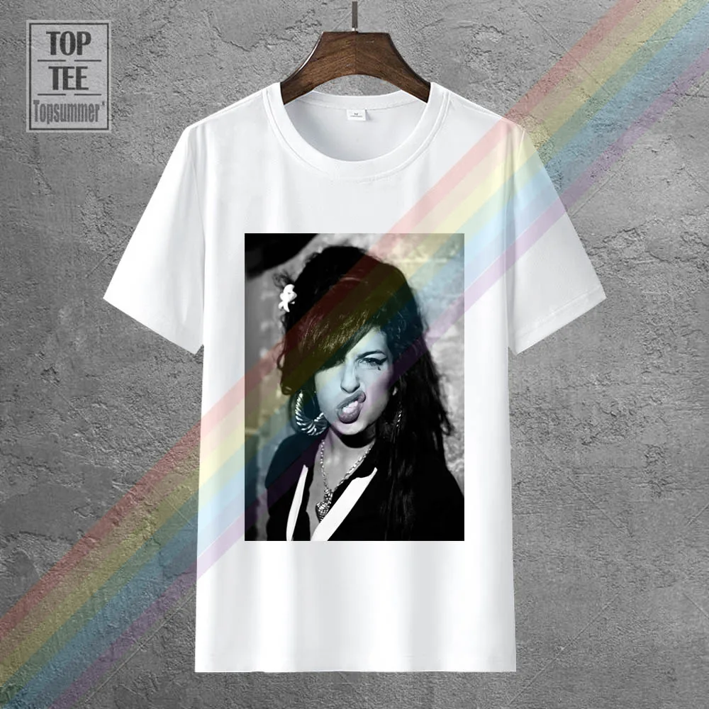 Amy Jade Winehouse Singer British Jazz Legendary Men Women Unisex T-Shirt 593 100% Cotton Straight O-Neck Short Sleeve