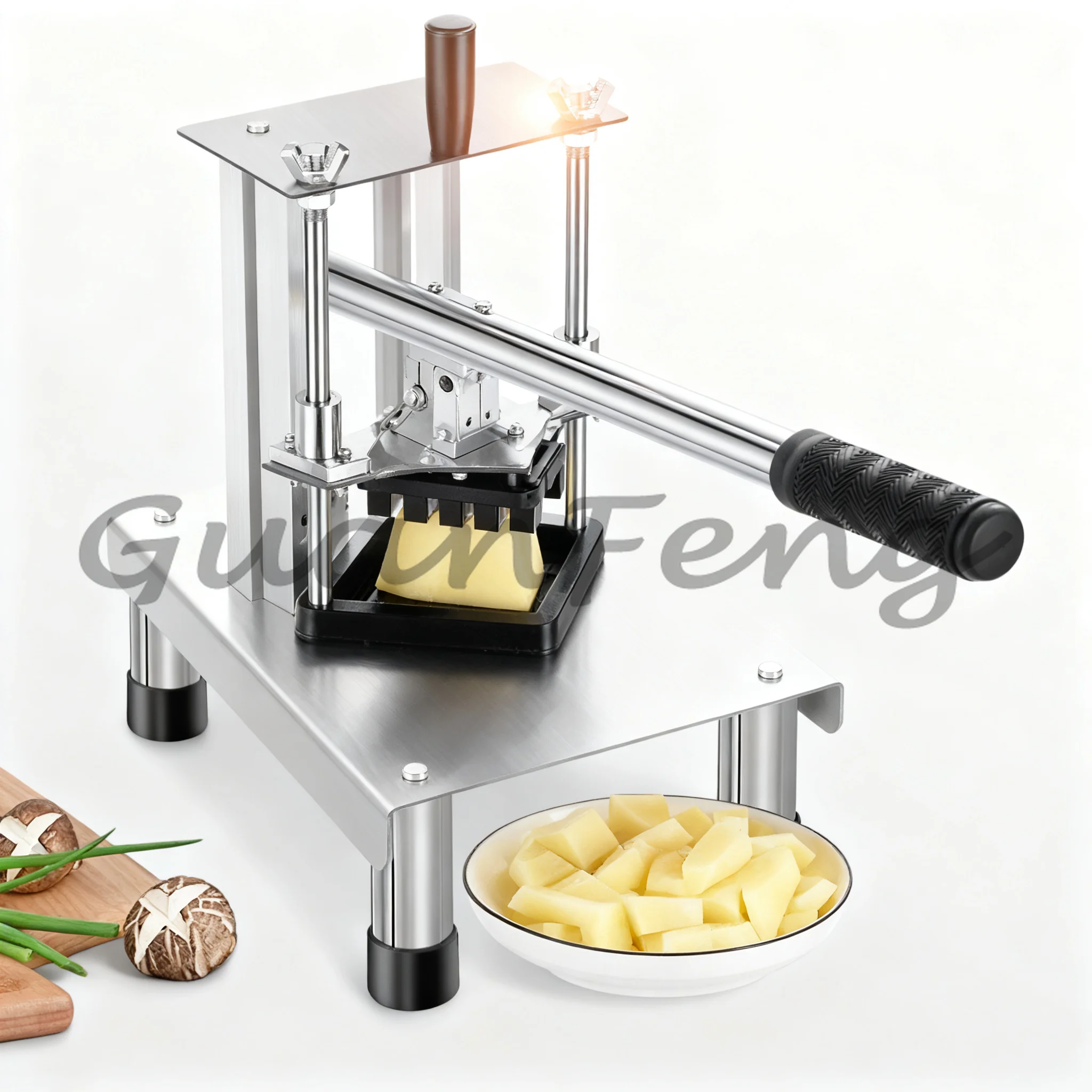 Commercial Vertical Stainless Steel Slicer, Multi-functional Fruit Vegetable Potato Slicing Machine