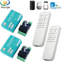 Ewelink Switch WiFi RF Remote Control Switch DC 7V 12V 24V 48V 2CH Timing Relay Receiver for Garage/Motor/Light,work with Alexa