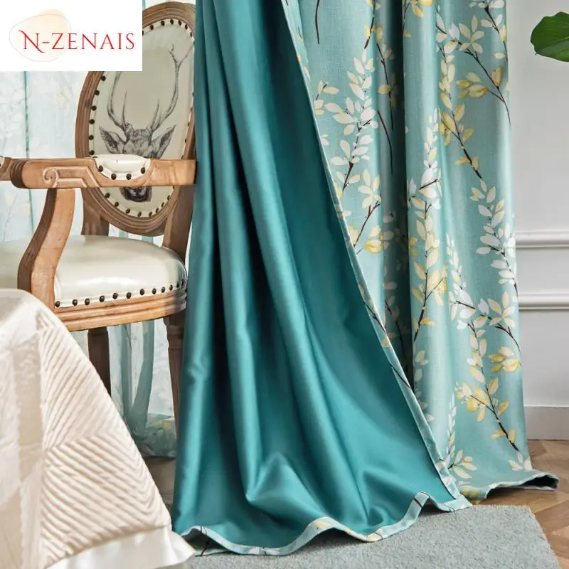 Custom  Size！！Modern Fully Blackout Curtains for Living Dining Room Bedroom Insulated Floor-to-ceiling Fashion Elegant Decor