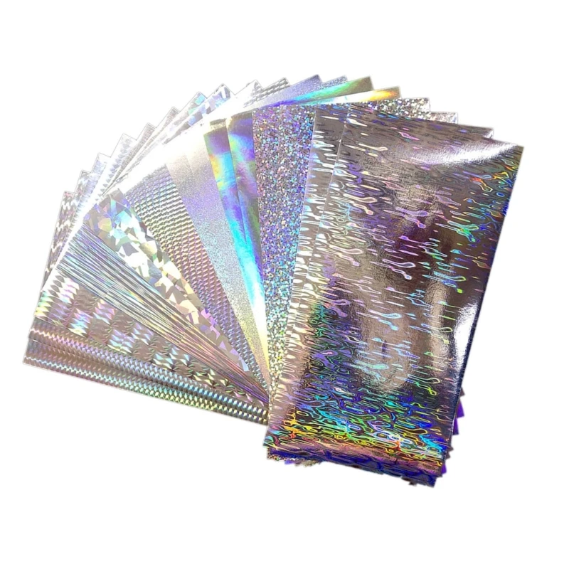 18Pcs Holographics Adhesive Film Flashing Lure Tape for Fishing Lure Make