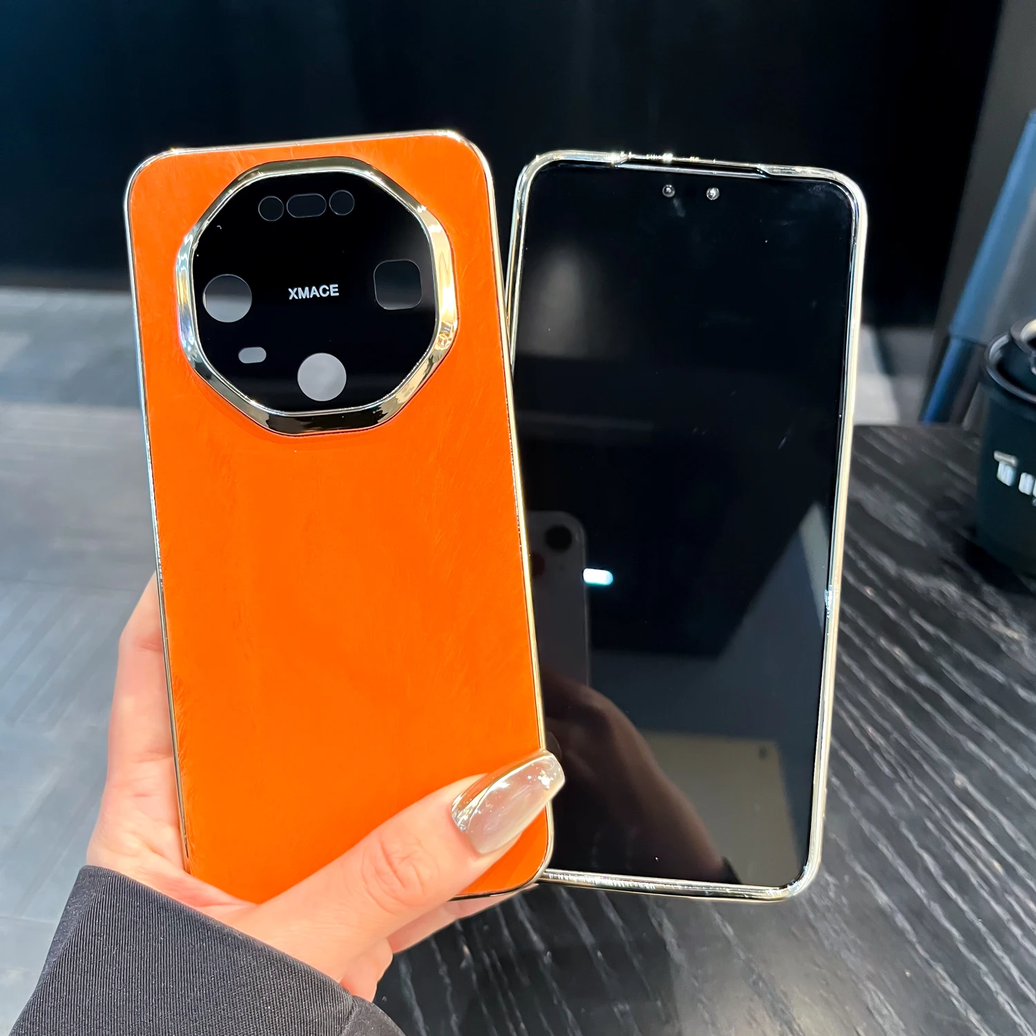 Funda de teléfono mate de cuero galvanizado a prueba de golpes para Huawei Mate 80 Pro Max Mate 70 Pro, Funda protectora delgada para cámara