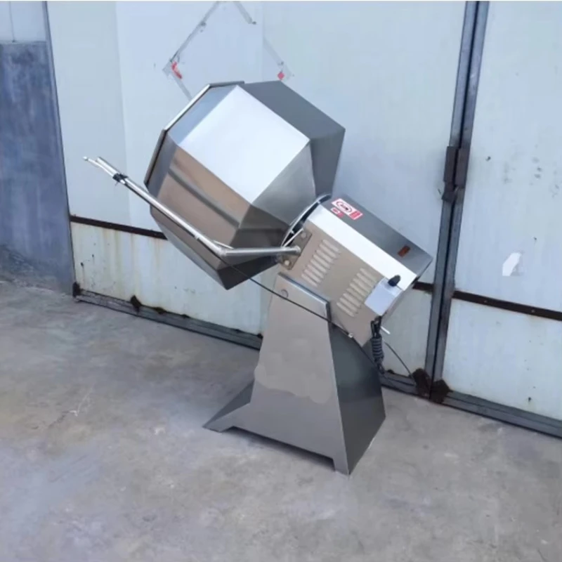 Customized Octagonal Food Seasoning Machine For Peanut Nuts Professional Mixer For Spiced Salted Sweet Peanut Nuts Flavoring