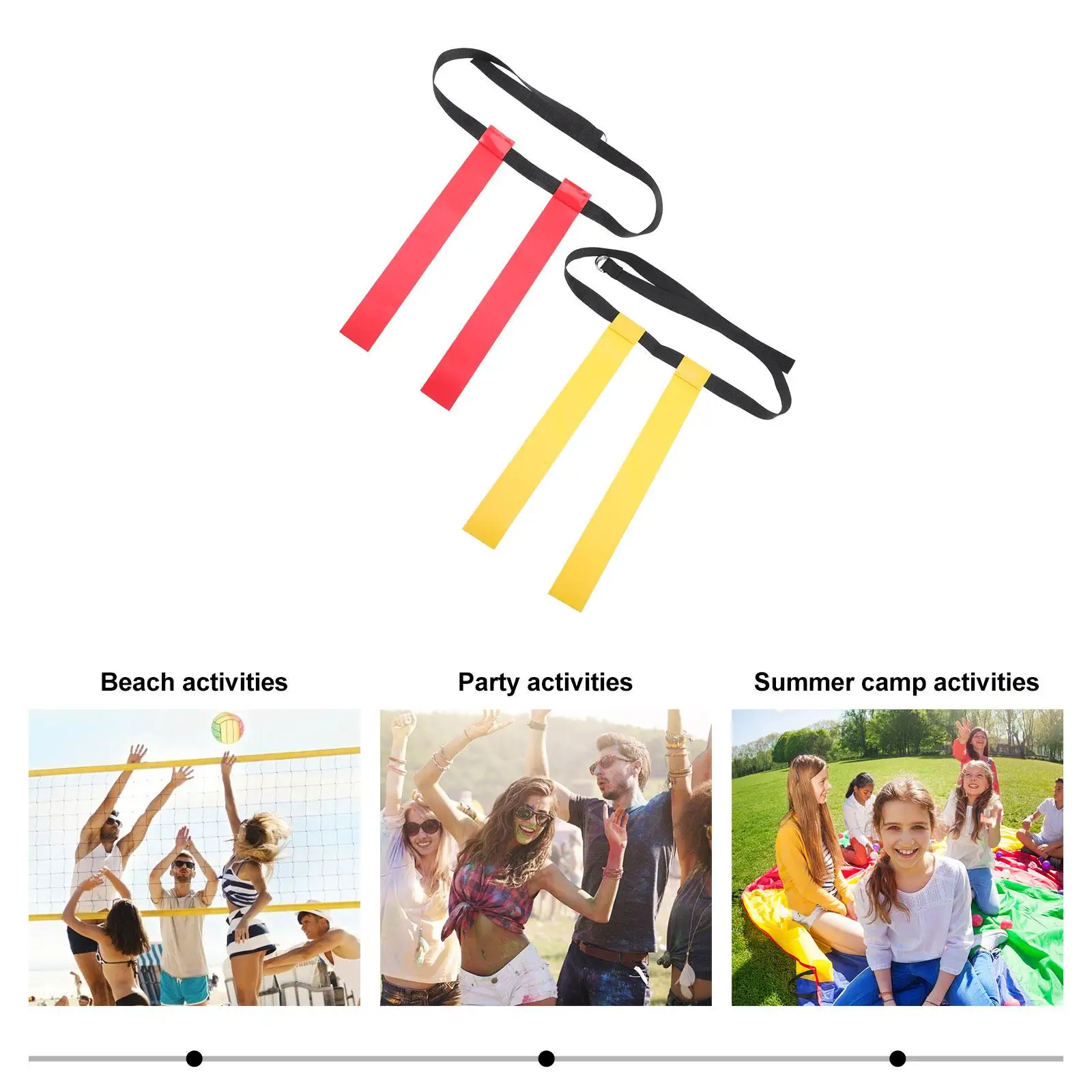 2-delige heupriem Rugbyvlag Multifunctionele voetbaluitrusting Plastic Kinderen Kind Outdoor Benodigdheden
