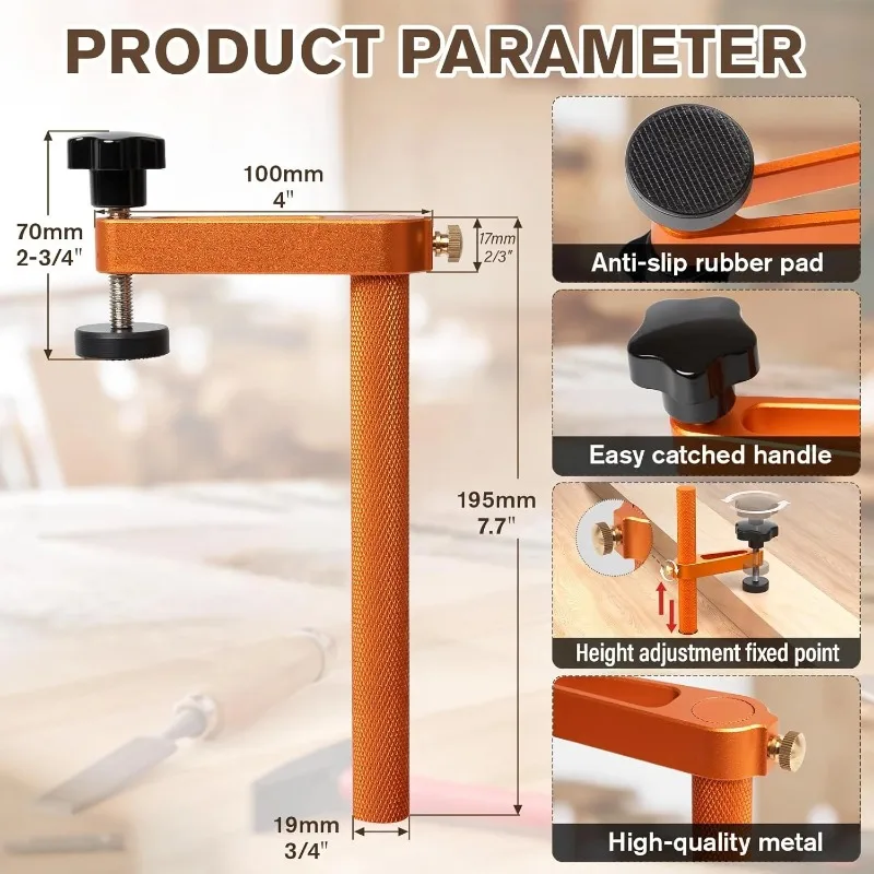 5pcs woodworking quick press, desktop pressure plate press clamp, manually adjustable clamping, aluminum alloy accessory clamp