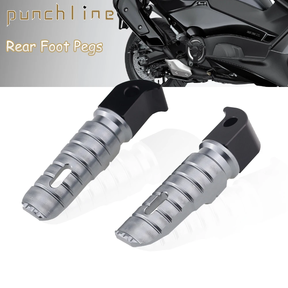 Fit For T-MAX 530 SX/DX T-MAX 560 TMAX 500 NMAX 155 N-MAX 125 XMAX 125 250 X-MAX 300 400 Rear Passenger Foot pedal Foot Pegs