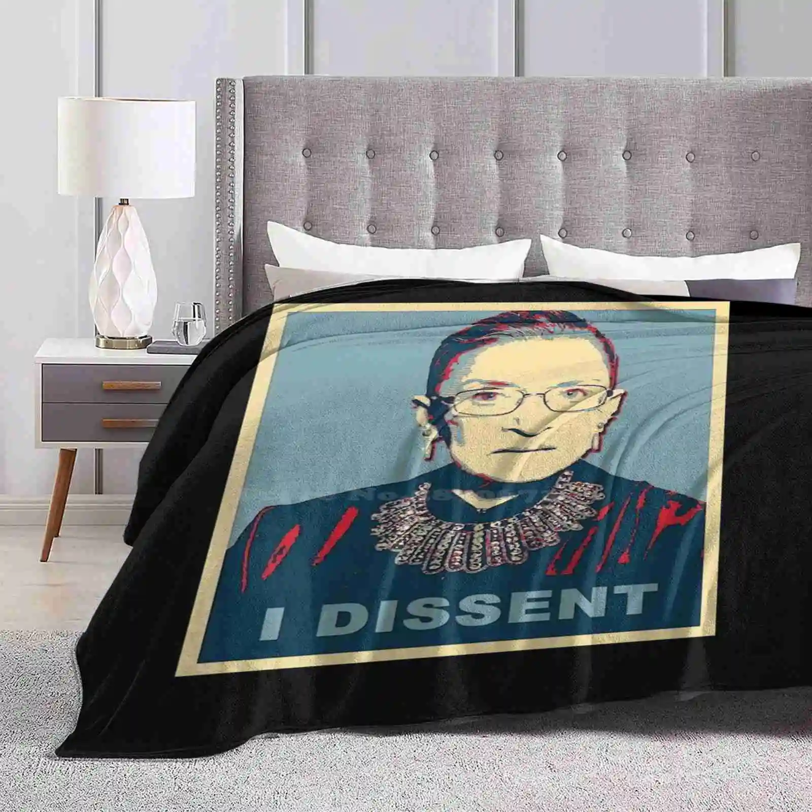 Notorious Rbg I Dissent Super Warm Soft Blankets Throw On Sofa/Bed/Travel Notorious Rbg Ruth Bader Ginsburg Justice Womens