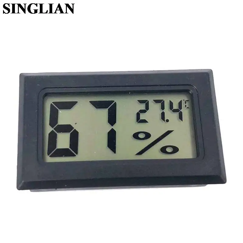 Mini LCD Digital Display Thermohygrometer Embedded Thermometer Hygrometer Temperature Sensor Humidity Meter Gauge Instruments