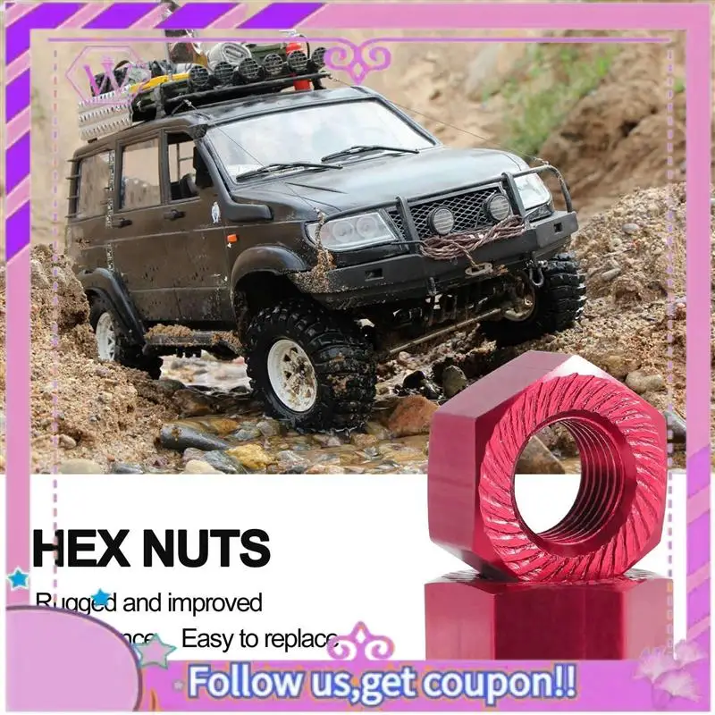 

Upgraded 16Pcs 17Mm M10 Metal Wheel Hex Nut M10XP1.0 NT002 For JLB Racing CHEETAH 11101 21101 J3 Speed 1/10 RC Car Upgrade Parts