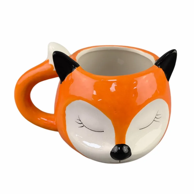 

Cute Cartoon Cow Ceramic Mug Creative Animal Drinking Cup High Quality White Clay Gift