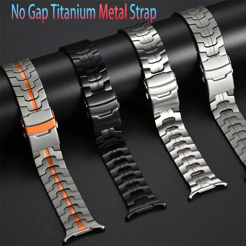 

No Gap Titanium Metal Strap For Samsung Galaxy Watch Ultra 47mm Luxury Stainless Steel Bracelet For Galaxy Watch Ultra Accessory