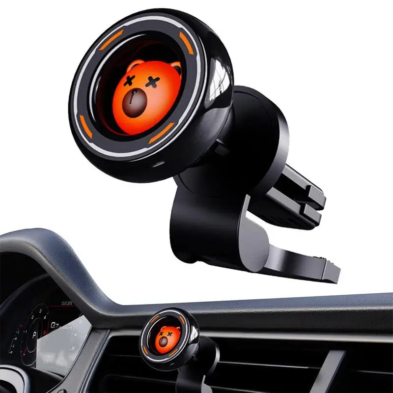 Magnetic Car Phone Holder 360 Degree Rotation Anti-shake Ultra-thin Suction Cup Phone Mount Bracket For Car Mobile Stand