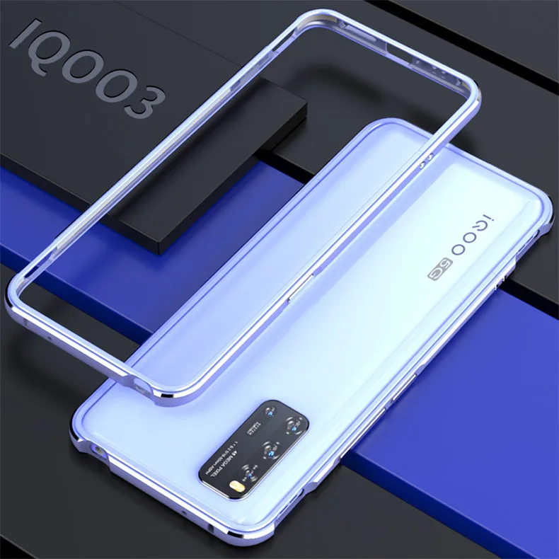 

Aurora Dual Color Border Aluminum Metal Bumper For VIVO IQOO 3 IQOO3 neo 3 neo3 Lock Screw Cover Case Frame Protector