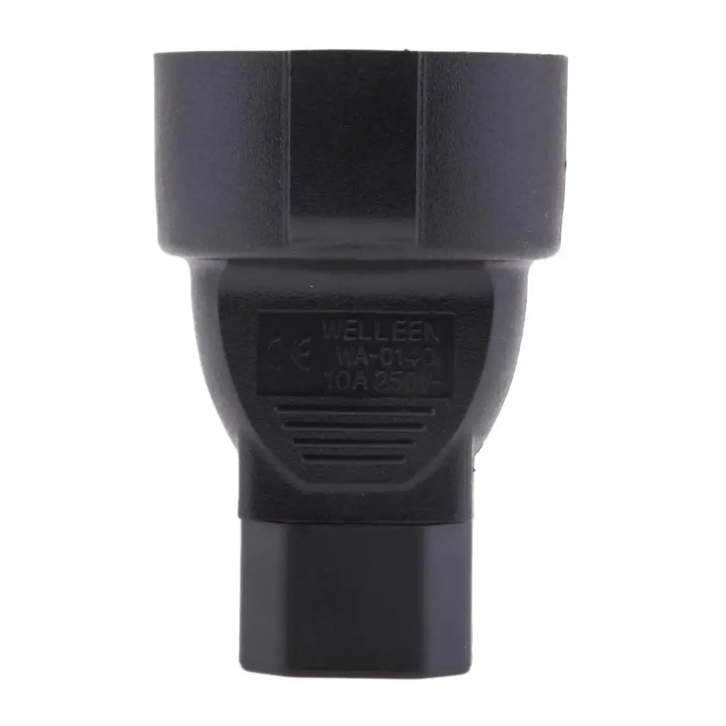 Power Extension Cable with EU Plug Adaptor ABS Material EU to US Plug Adapter for Travel Electronics