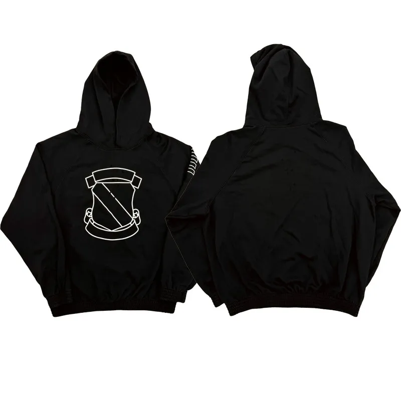 Number Nine aw01 shield emblem hoodie N9 Ripped Shotgun badge