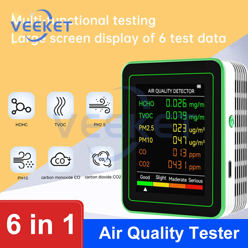 6 In 1 Air Quality …