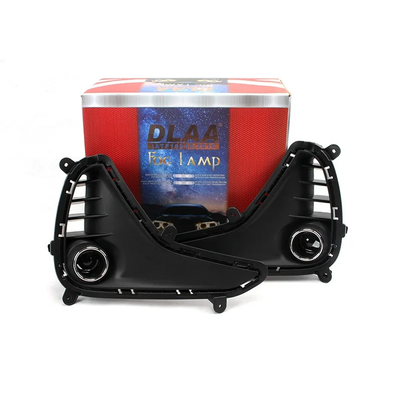 المصد الأمامي مصباح الضباب ترقية عدة لشركة هيونداي جراند I10 2017 2018 2019 نسخة إضافية مجموعة مصابيح الضباب #5