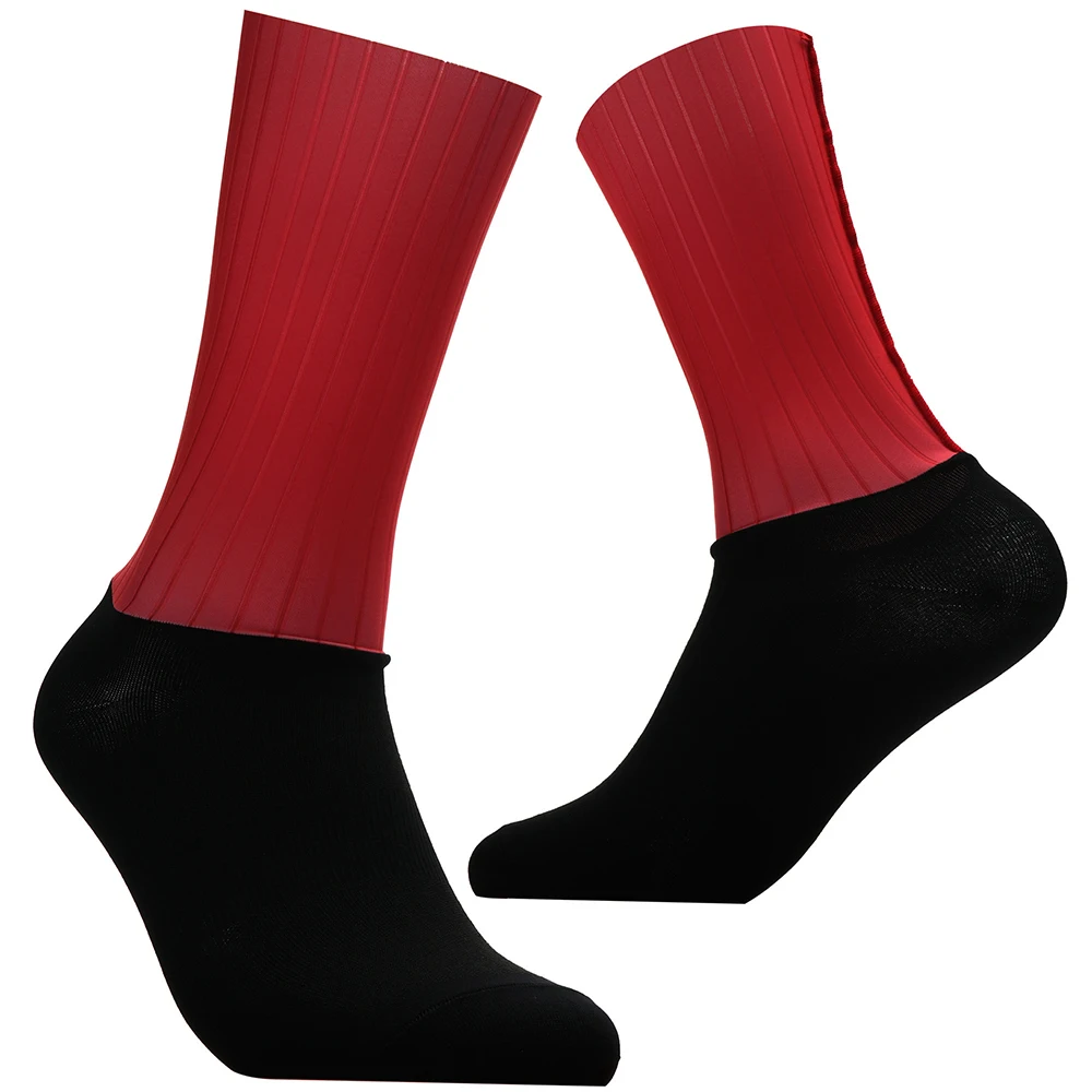 New Bike Team Aero Socks calzini da ciclismo antiscivolo senza cuciture calzini da bicicletta da strada calzini sportivi a compressione per bici da