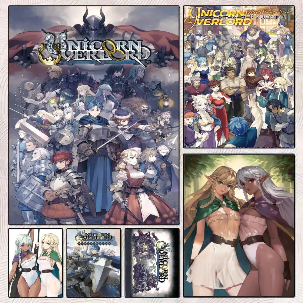 Fantasy-Abenteuerspiel SRPG U-Unicorn Overlord Poster Kunstposter Filmwandbild Familie Kinderzimmer Wanddekoration Druck Geschenk