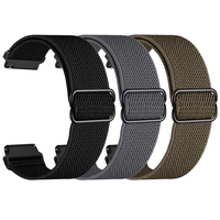 20mm 22mm Nylon Loop Strap for TicWatch Pro 3 Ultra Watch Band GPS/LTE for Ticwatch GTX S2 E2 E3 GTH/GTW Boho Casual Wristbands