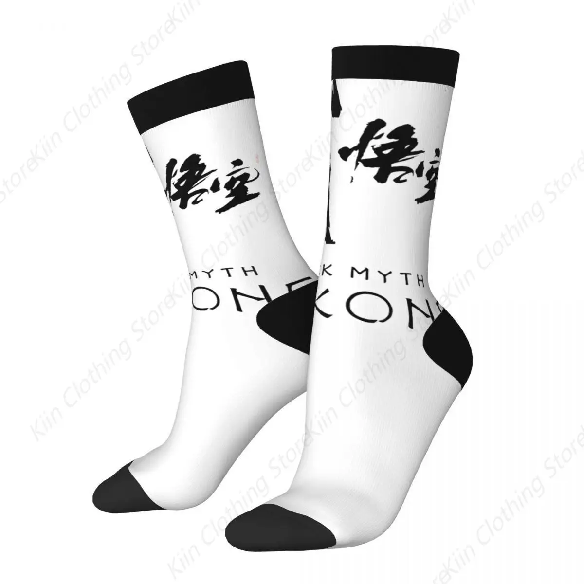 Männer Frauen Schwarz Mythos Wukong Mythologie Spiel Socken Warme Mode Socken Hohe Qualität Merch Middle TubeCrew Socken Bestes Geschenk