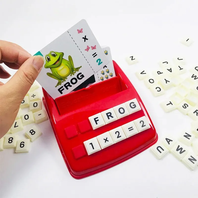 مجموعة واحدة من لعبة الرياضيات التعليمية المطابقة 2 في 1 حروف وحساب تعلم ألعاب ما قبل المدرسة هدايا ألعاب أطفال