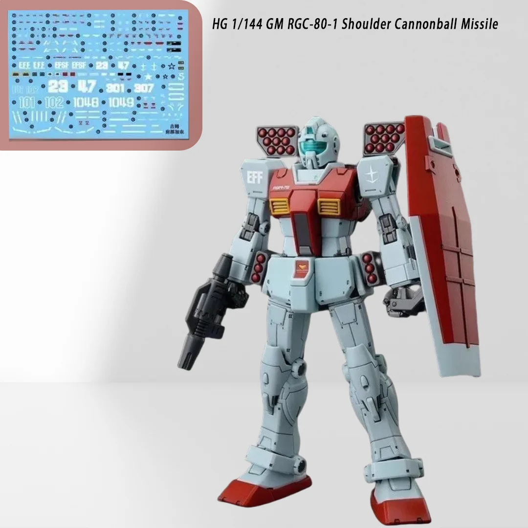 

HG 1/144 GM RGC-80-1 плечевая пушка ракета собрать модель меха фигурки украшают куклу детские игрушки Коллекционные