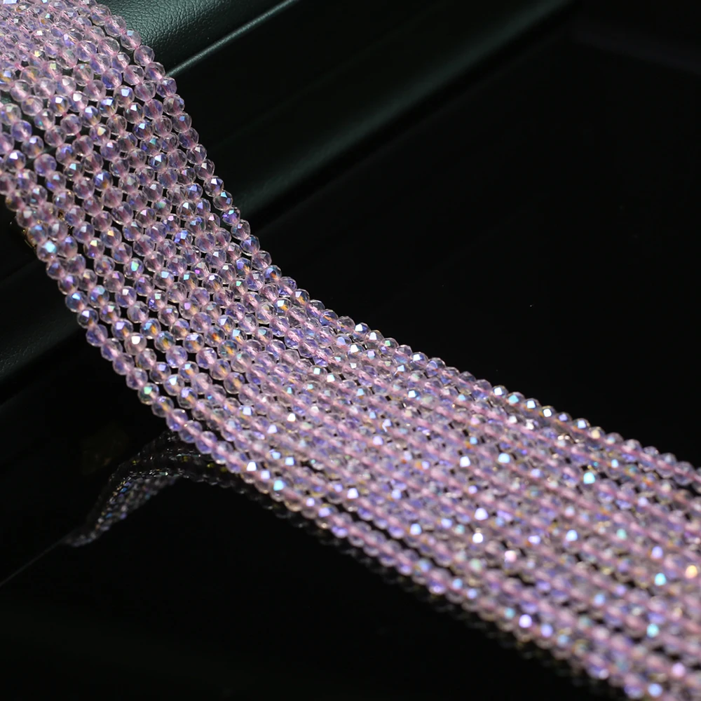 2mm 3mm Natural Stone Beads Faceted Round Spinels Stone Loose Spacer Beads for Jewelry Making DIY Bracelet Necklace 10 Strings