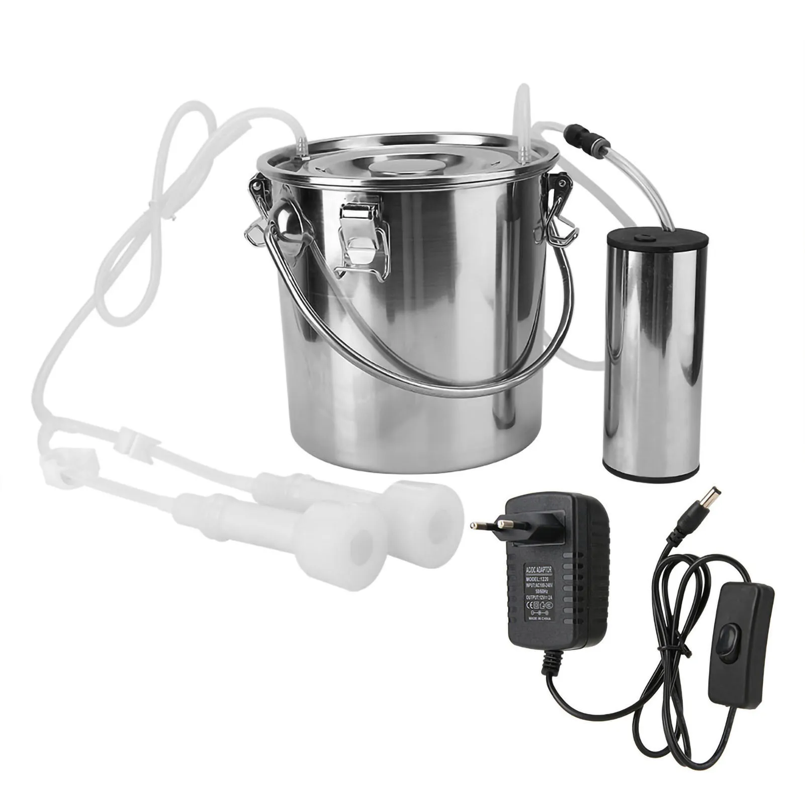 5L الماعز الأغنام البقرة حلب عدة المحمولة آلة الحلب الكهربائية