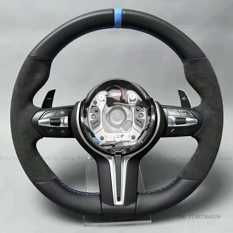 Leather Steering Wheel Fit For BMW F22 F30 F20 F21 F25 F36 F31 F32 F33 F34 F36 F01 F02 F06 F07 F10 F11 F12 F13 F15 F16 F26 F48M5